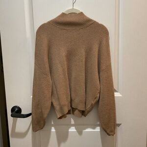 Abercrombie & Fitch Mock Neck Chenille Sweater